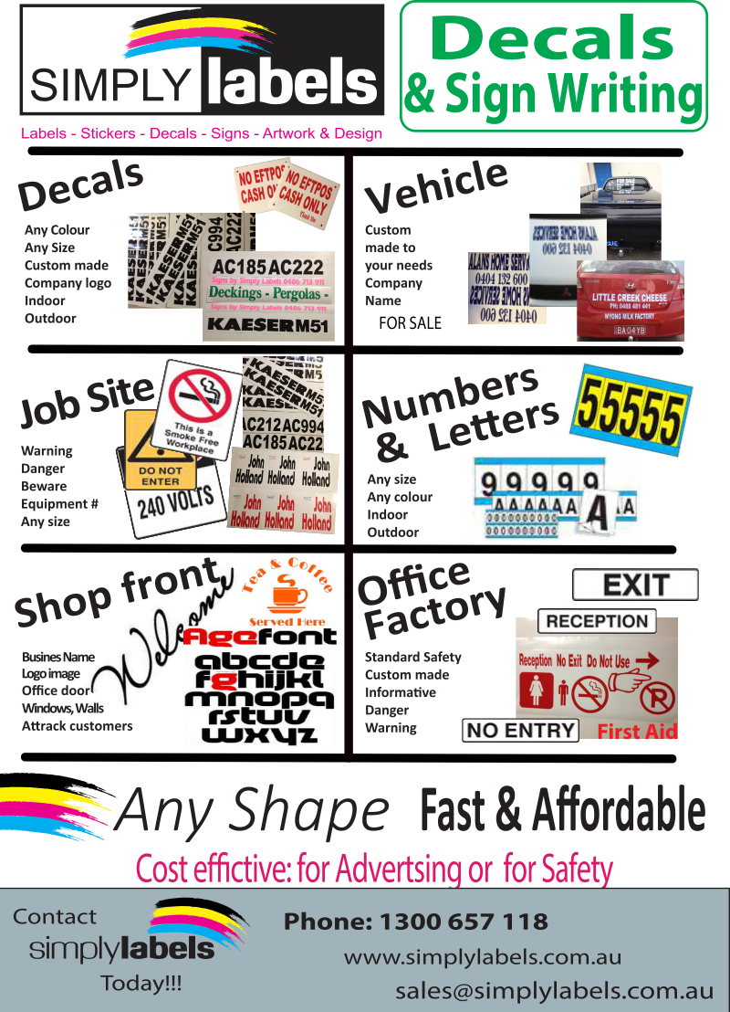 decals signwriting stickers