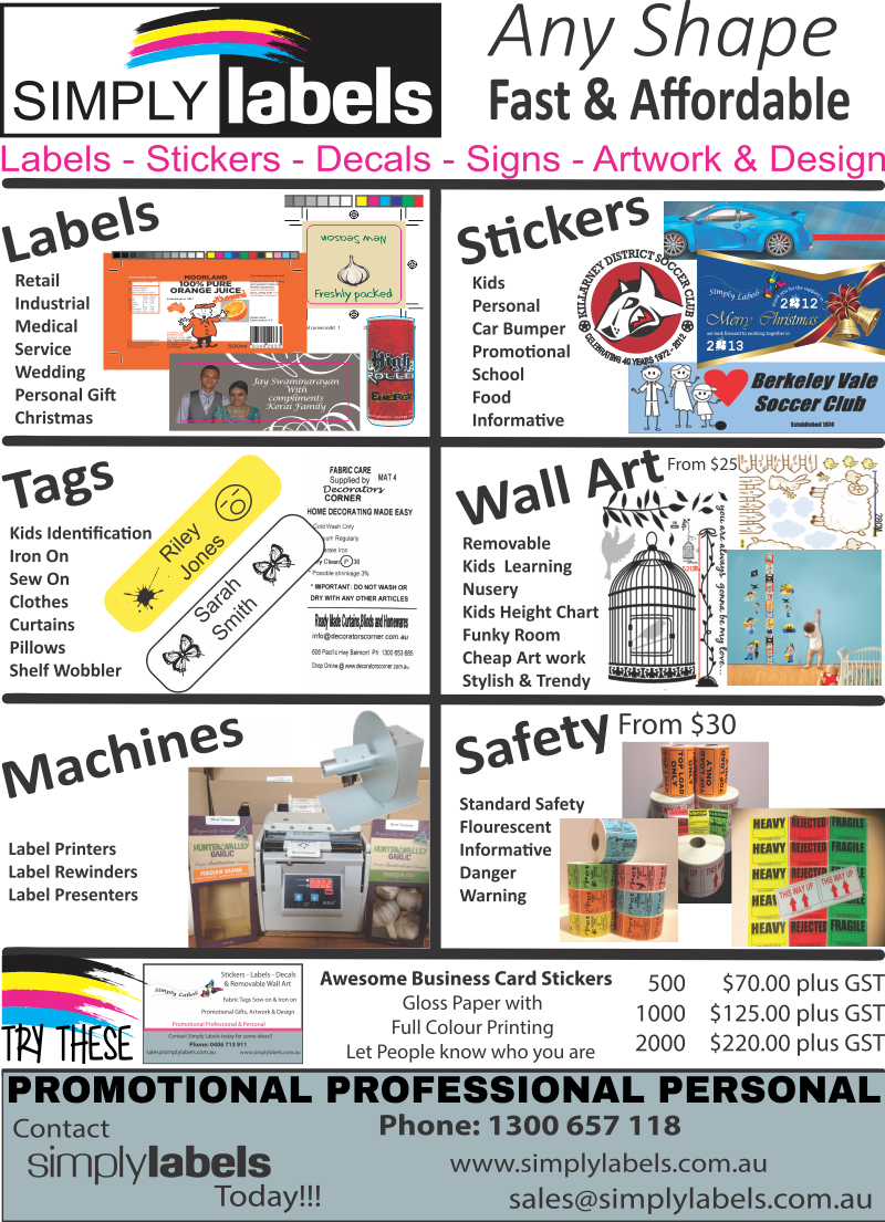 simply labels products & services