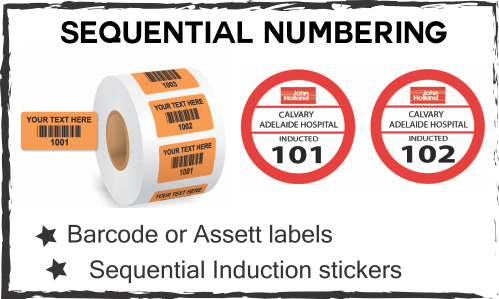 sequential numbering labels
